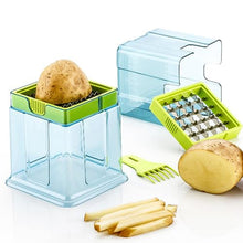 2 in 1 Potato Chipser / Slicer French Fries Maker Finger Chips | Plastic | Two Blades Finger Chips Cutter for Kitchen Accessory Vegetable Fruit Slicer (1 Pc)
