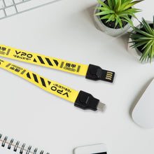 2 in 1 Lanyard Strap USB Charging Cable (1 Pc)