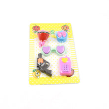 Mix Design 1 Set Fancy & Stylish Colorful Erasers for Children Different Designs & Mix, Eraser Set for Return Gift, Birthday Party, School Prize (1 Set)