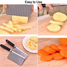 Stainless Steel Crinkle Cutter Knife for Salad and Vegetables