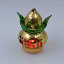 Gold Plated Decorative LED Kalash for Mandir