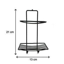 Compact 2-layer SS soap holder, perfect for bathroom organization.