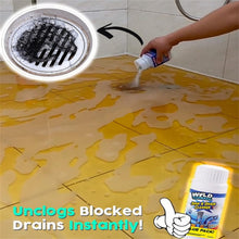 Sink and drain cleaner powder for kitchen and toilet use.