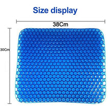 Car seat cushion pad made of silicone gel, highlighting its orthopaedic support and flexibility